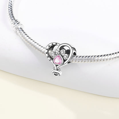 Heart Forever Pendant with Paw