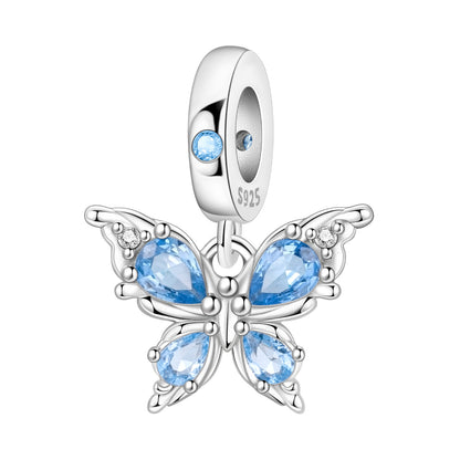 Prívesok Motýľ s Modrými Krištáľmi