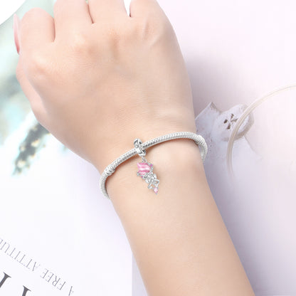 Ružová mušľa s mašľou