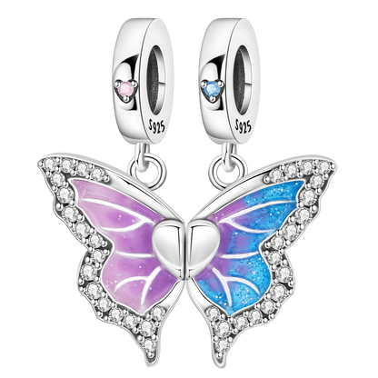 Prívesok Najlepšie priateľky motýľ rozdeliteľný