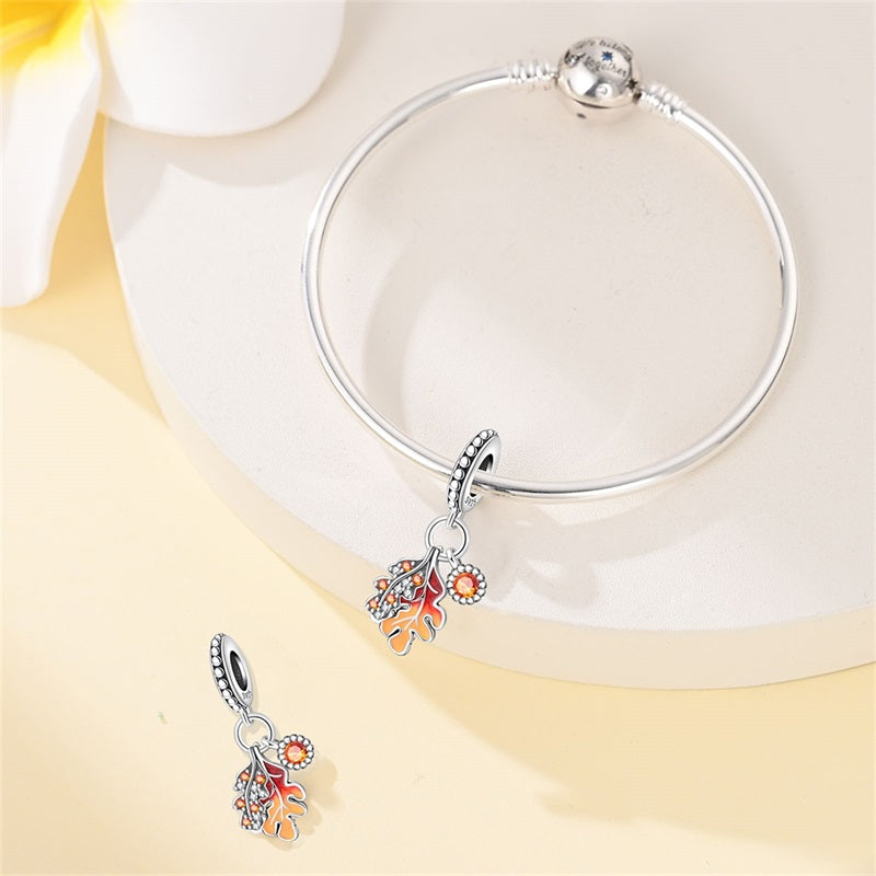 Wisiorek Jesienny Liść