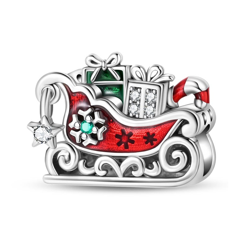 Vianočné sane s darčekmi