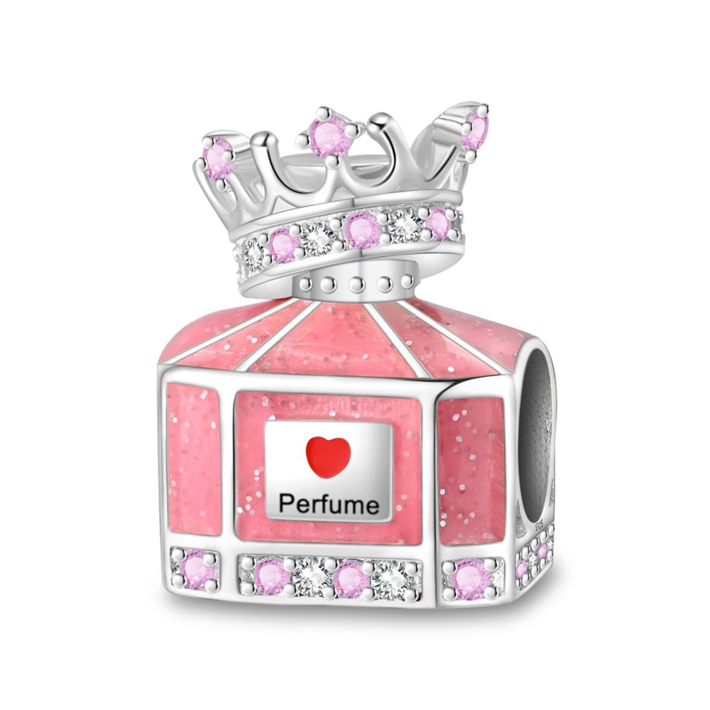 Ružový parfum s korunkou