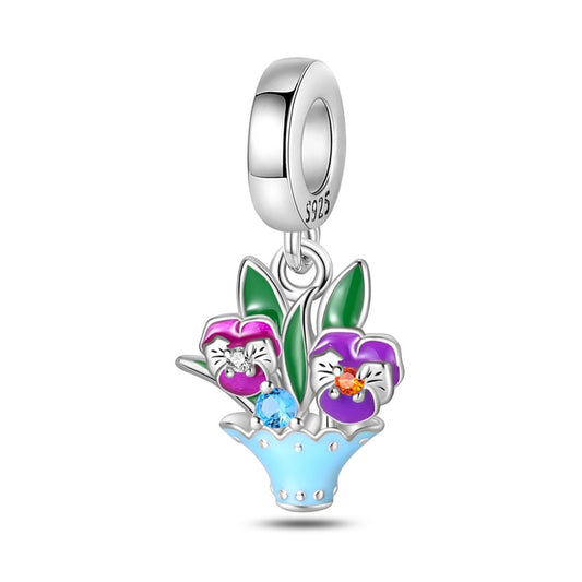 Wisiorek „Kosz fiołków”