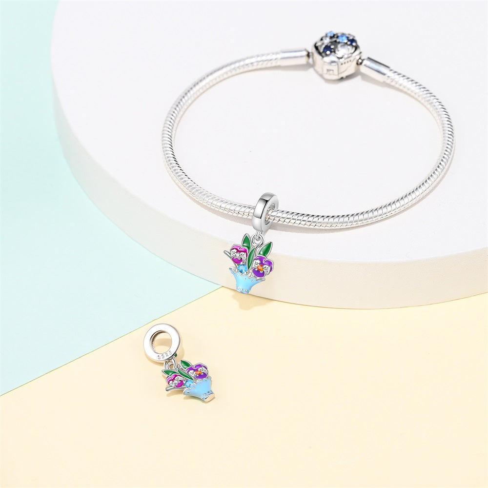 Wisiorek „Kosz fiołków”