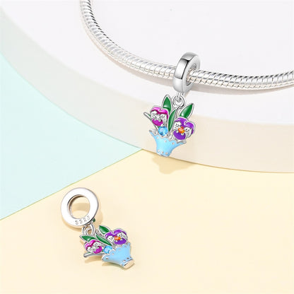 Wisiorek „Kosz fiołków”