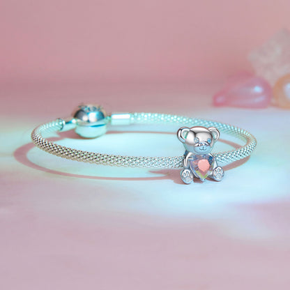 koralik Miłość z misiem 