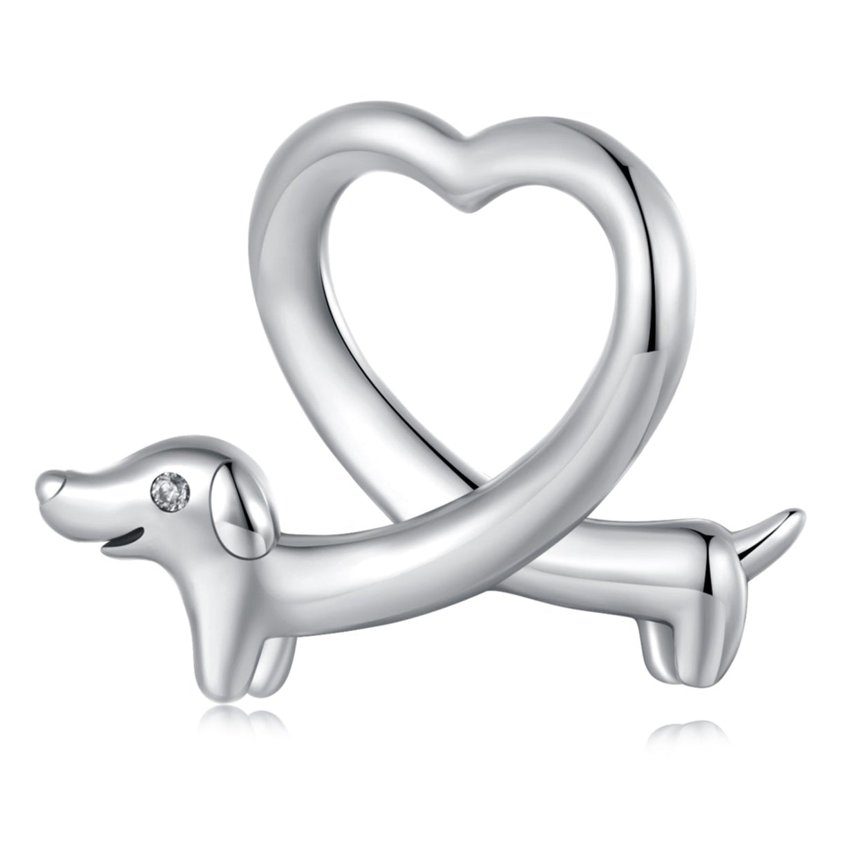 Zawieszka Piesek i serce