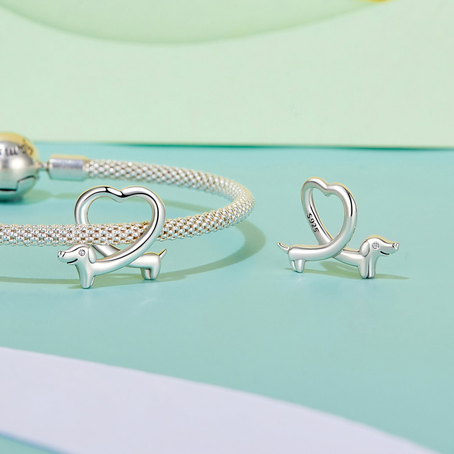 Zawieszka Piesek i serce