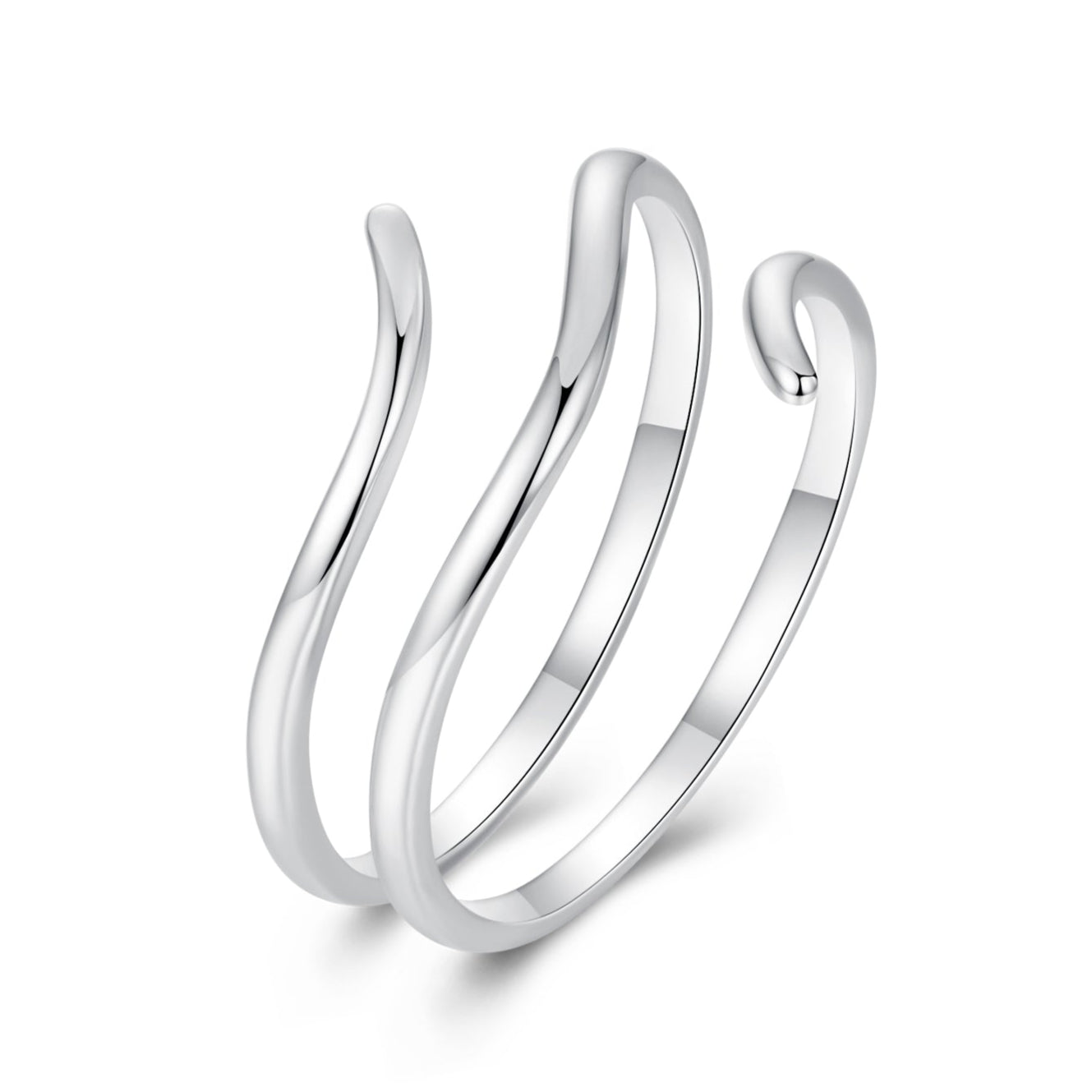Designer Triple Ring in Sterling Silver