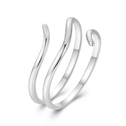 Designer Triple Ring in Sterling Silver