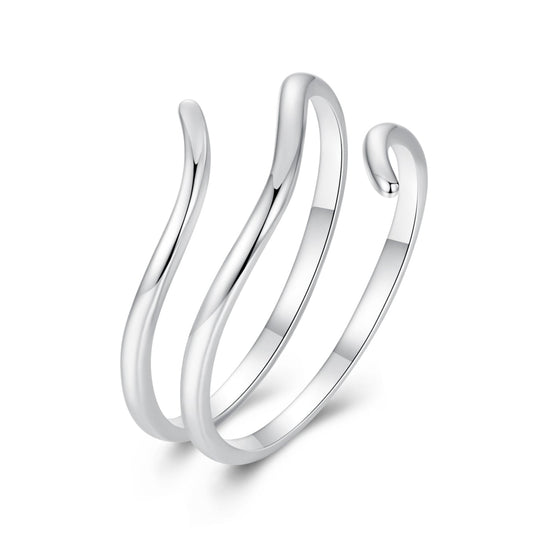 Designer Triple Ring in Sterling Silver