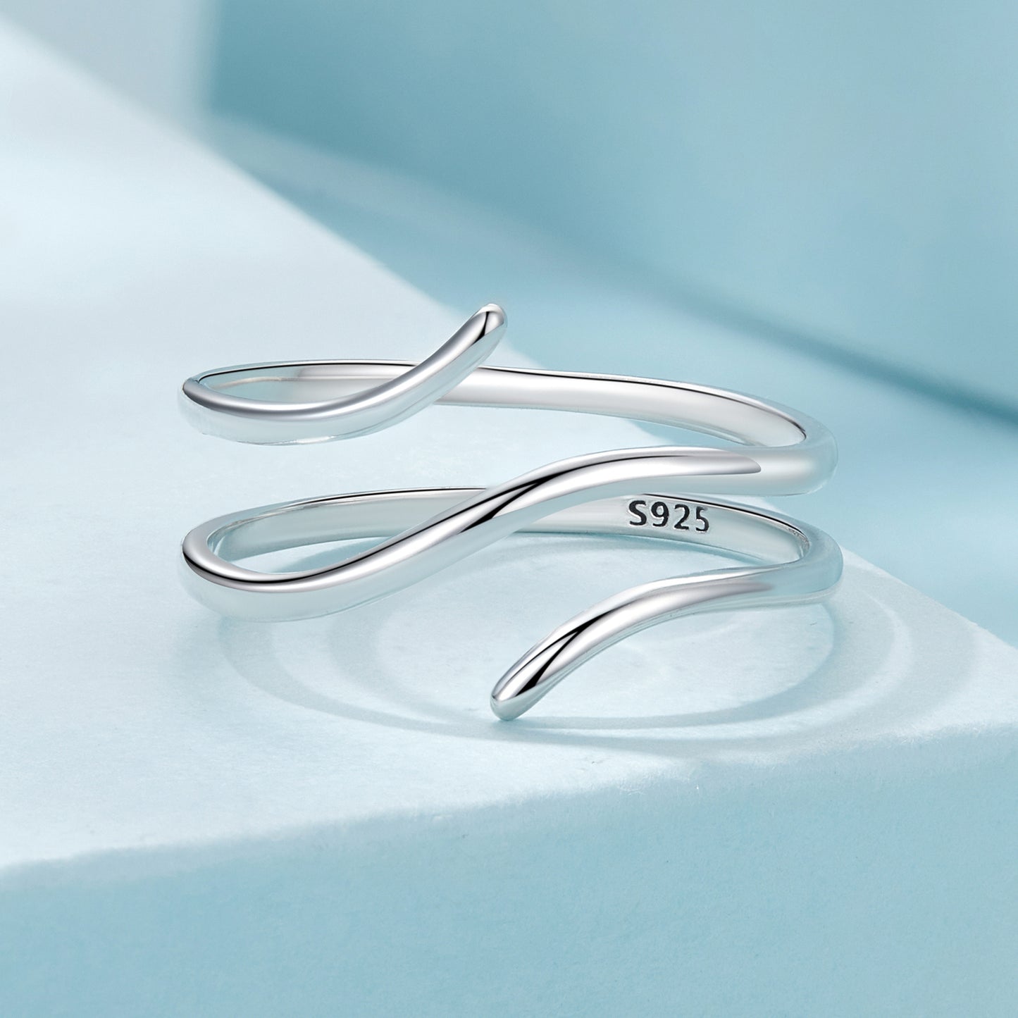 Designer Triple Ring in Sterling Silver