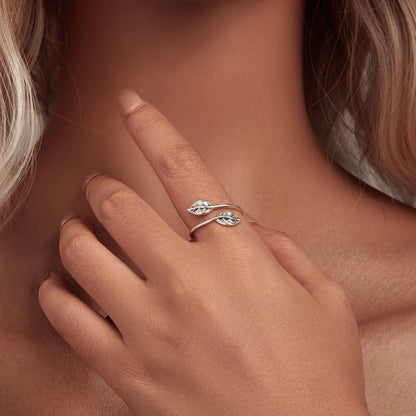 Strieborný prsteň Prírody