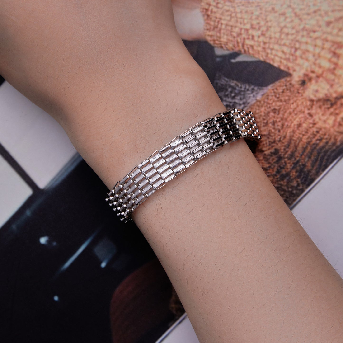 Karkötő Fonott csillogás