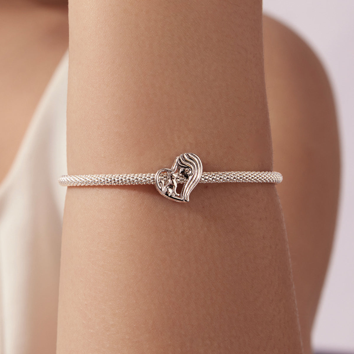 Prívesok Srdce s mačkou