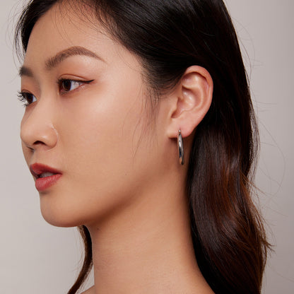 Náušnice Romantické Hladké Kruhy
