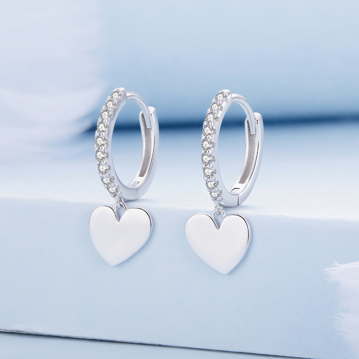 Szerelmes szívek fülbevaló