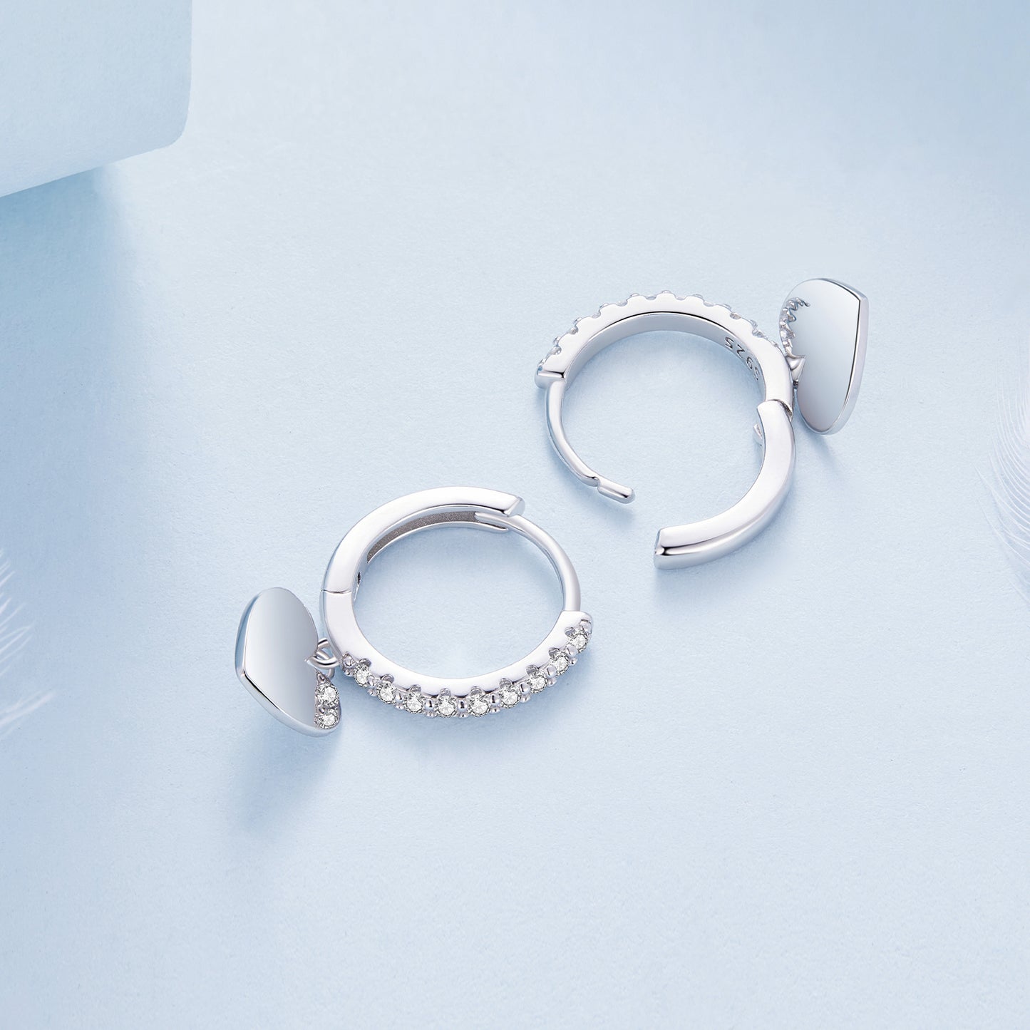 Szerelmes szívek fülbevaló