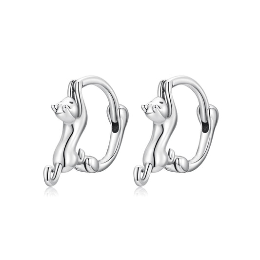 Akrobatikus macskás fülbevalók