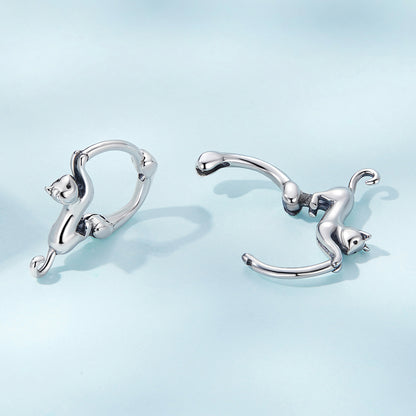 Akrobatikus macskás fülbevalók