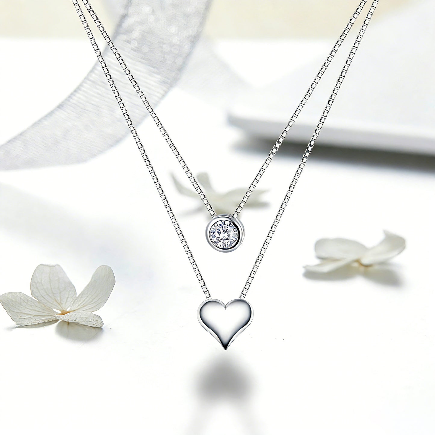 Elegancia Fehér nyaklánc