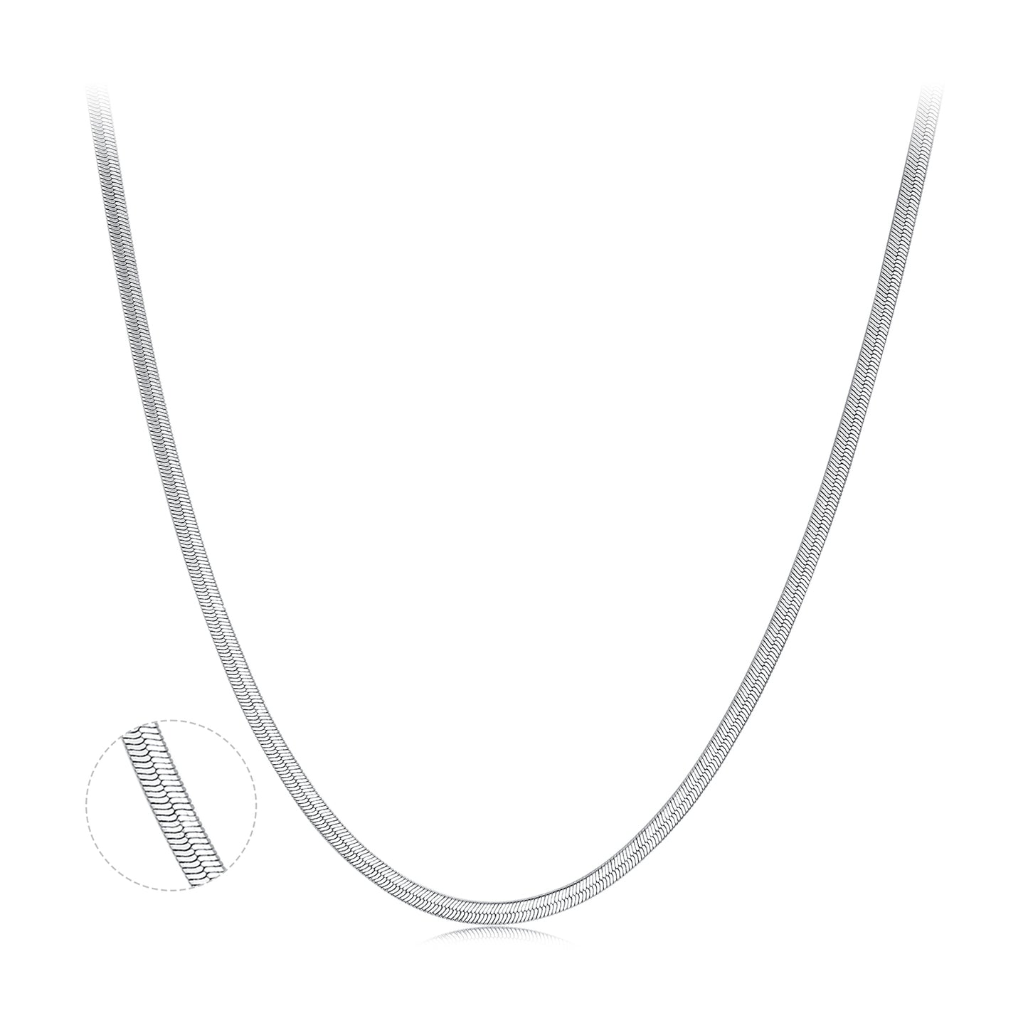 Ezüst kígyólánc Elegance