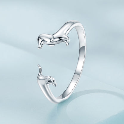 Hűséges tacskó gyűrű