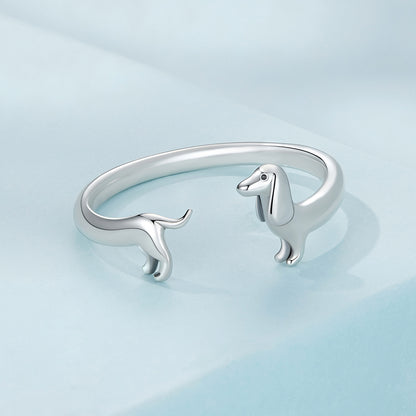 Hűséges tacskó gyűrű