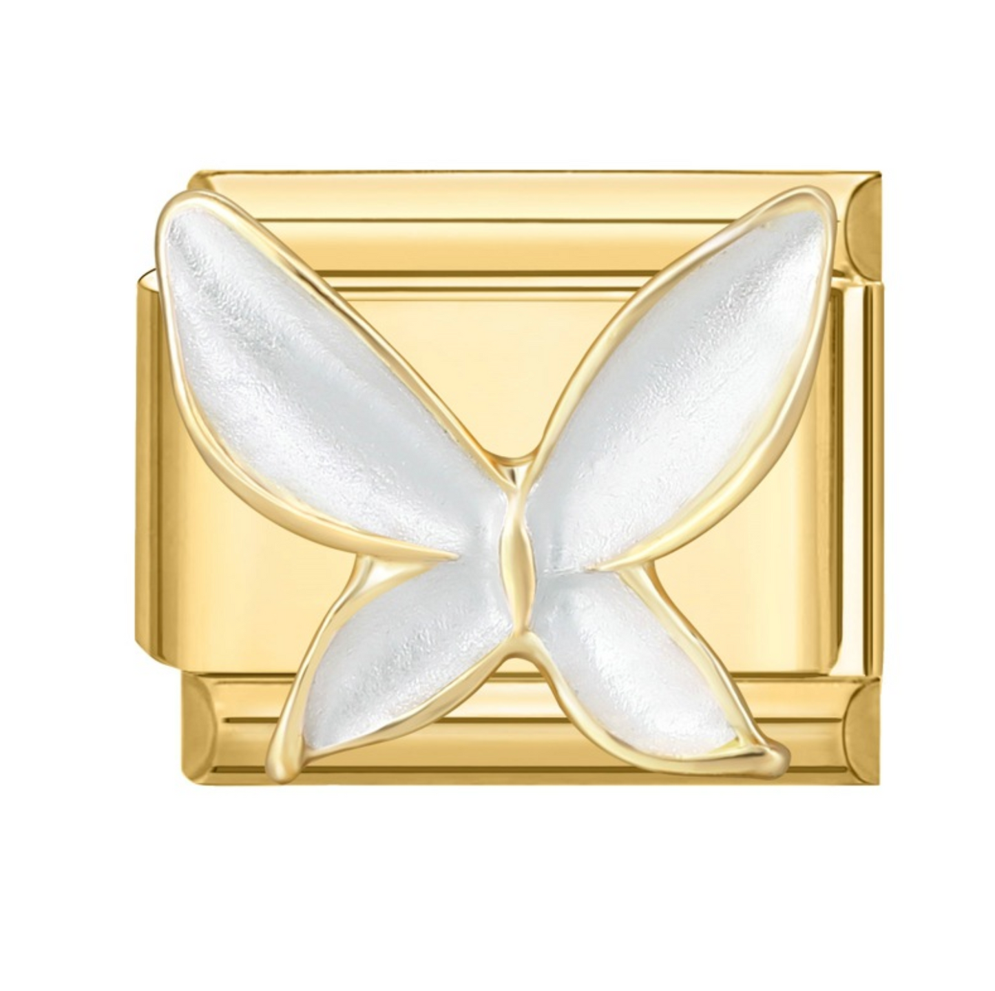 Pandantiv Fluture Alb Elegant