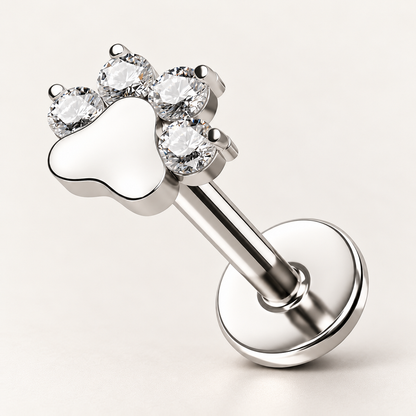 Titánový Labret 'Crystal Paw'