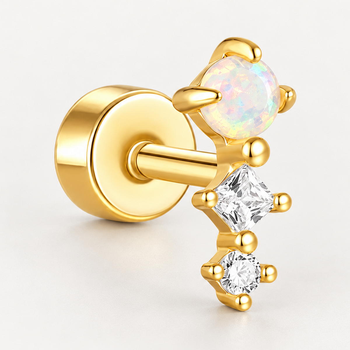 Piercing Náušnica Opal Kaskáda Ag 925