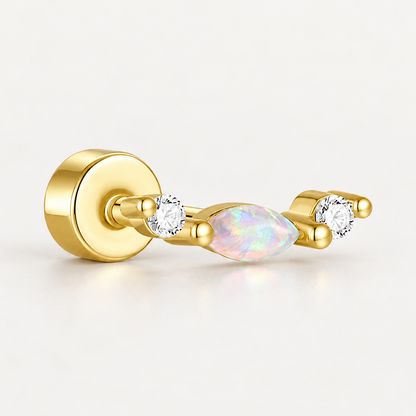 Piercing Náušnica Opal Oblú Ag 925