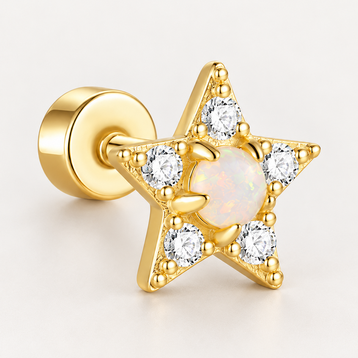 Piercing Náušnica Opal Stella Ag 925