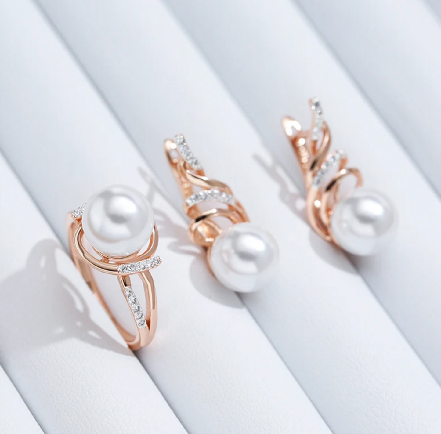 Náušnice Luxusná Záplava