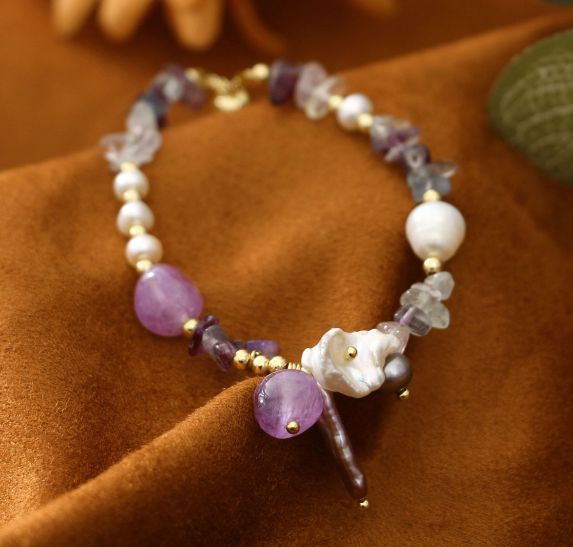 Náramok Fialový Pôvab Ametyst