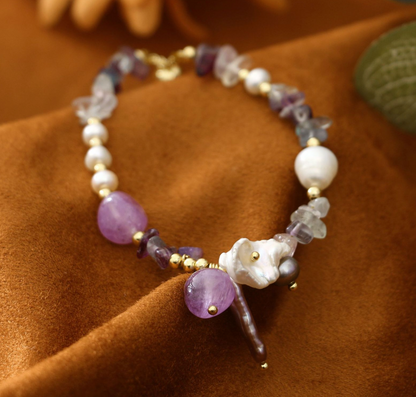 Náramok Fialový Pôvab Ametyst