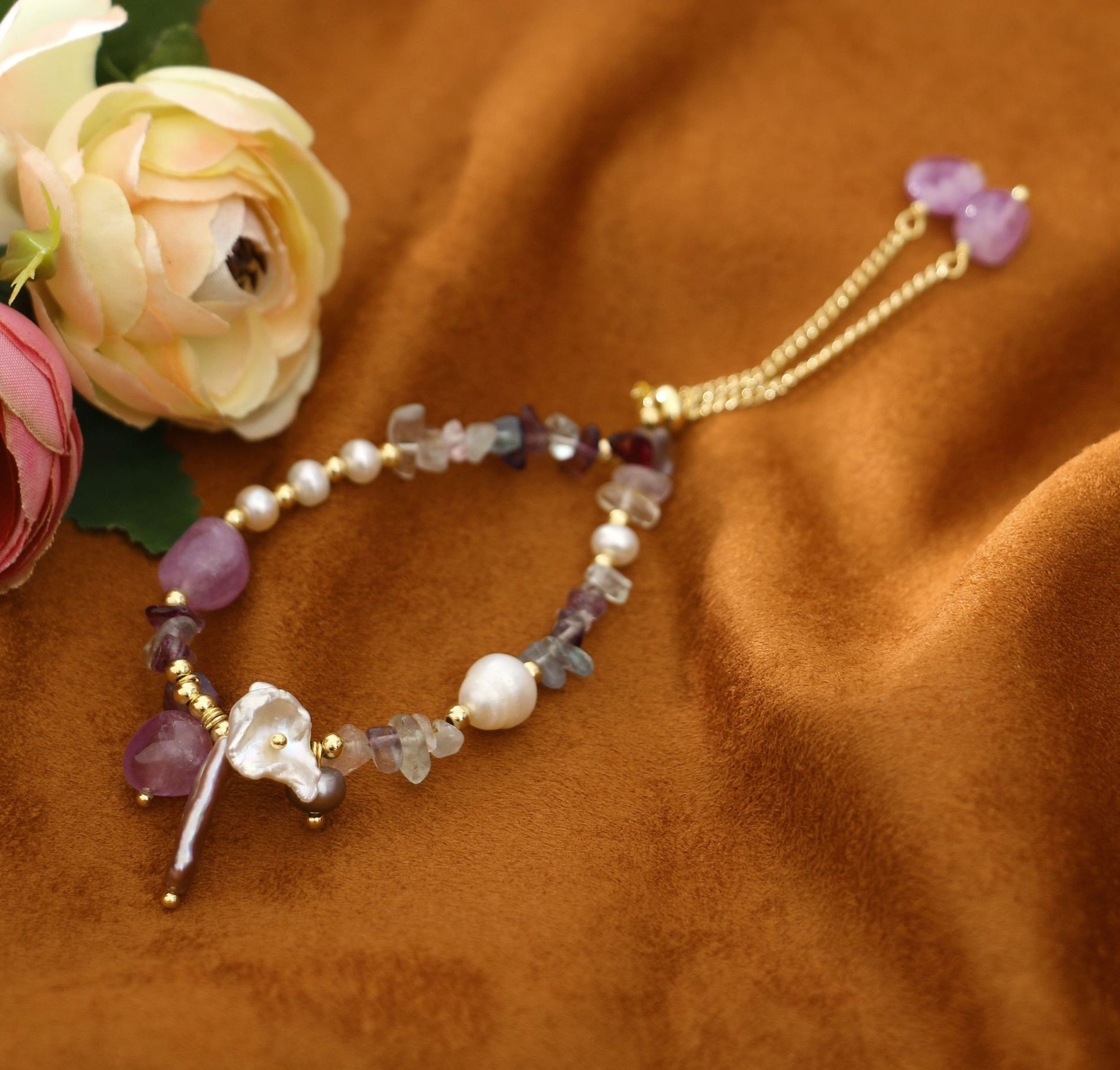 Náramok Fialový Pôvab Ametyst