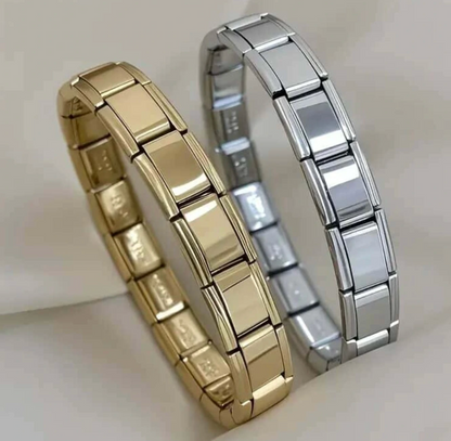 Bransoletka ze złotym wykończeniem