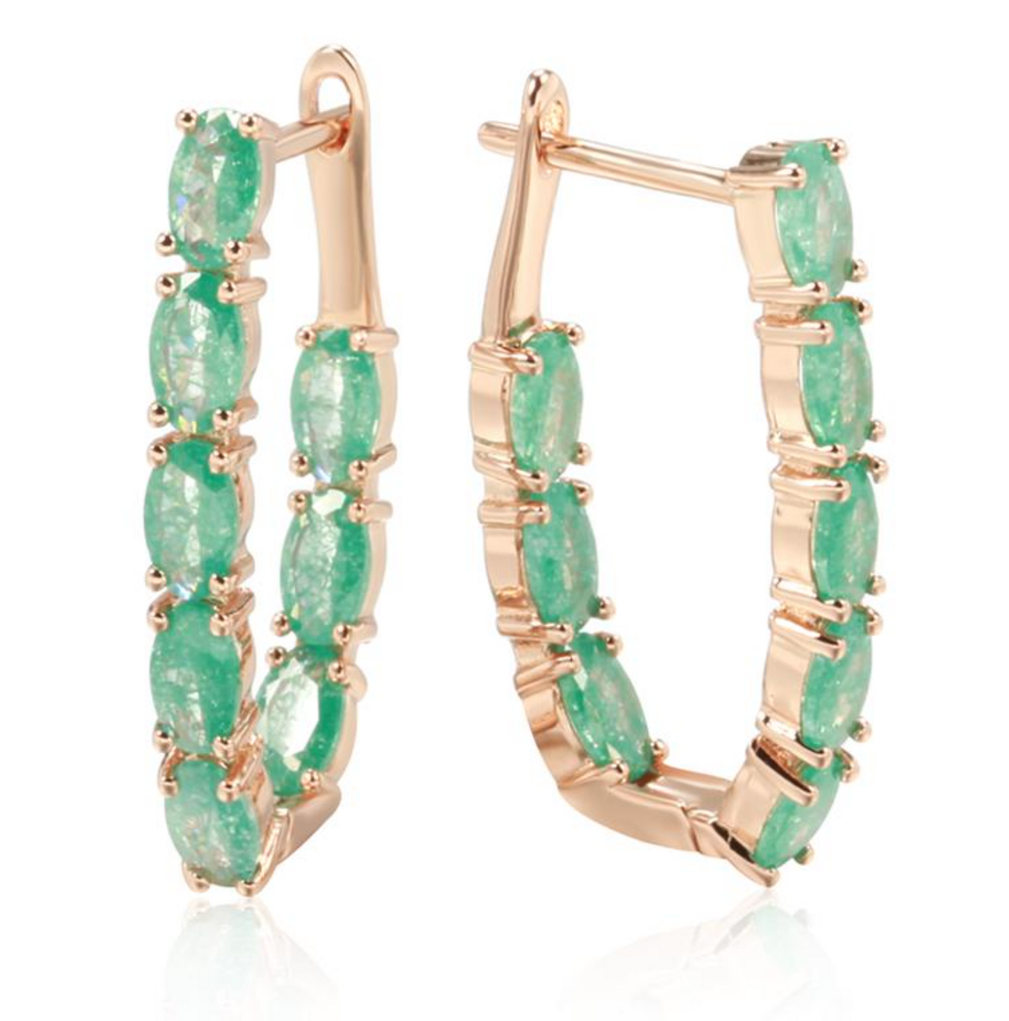 Kolczyki Golden Harmony Green