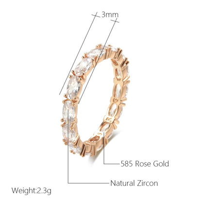 Ring White Elegance Zirconia