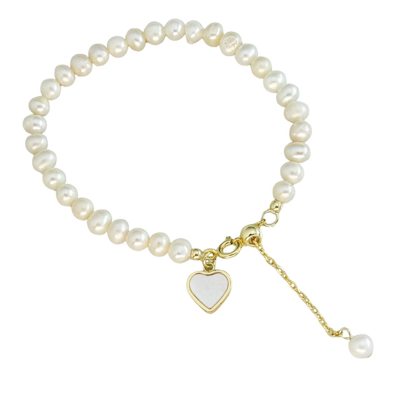 Aranyszív gyöngyökkel