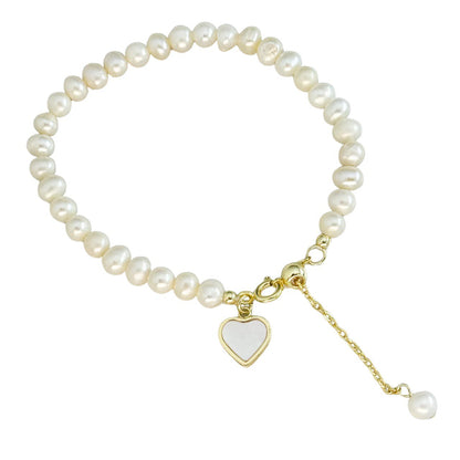 Aranyszív gyöngyökkel