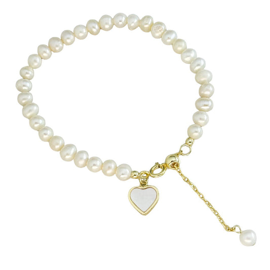 Aranyszív gyöngyökkel