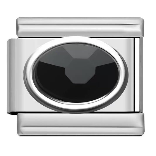 Pandantiv Ochi Clasic Oval Negru
