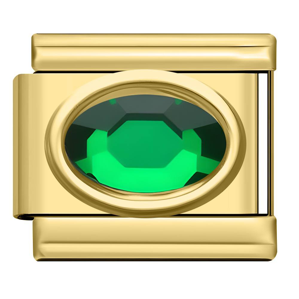 Pandantiv Eleganță Verde Strălucitoare