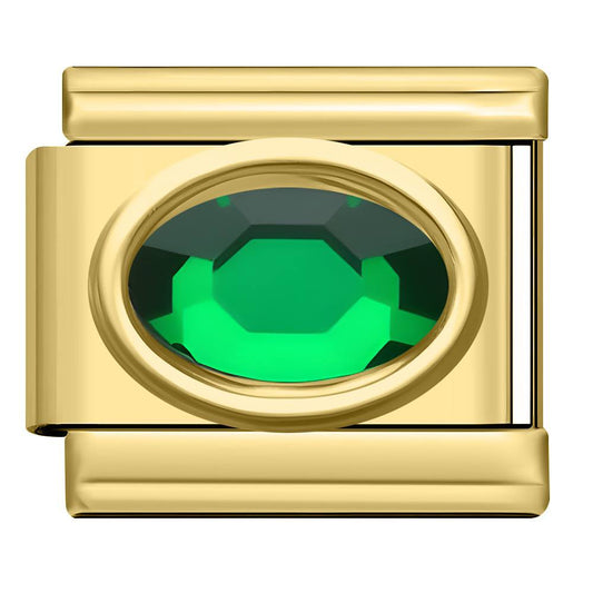 Pandantiv Eleganță Verde Strălucitoare