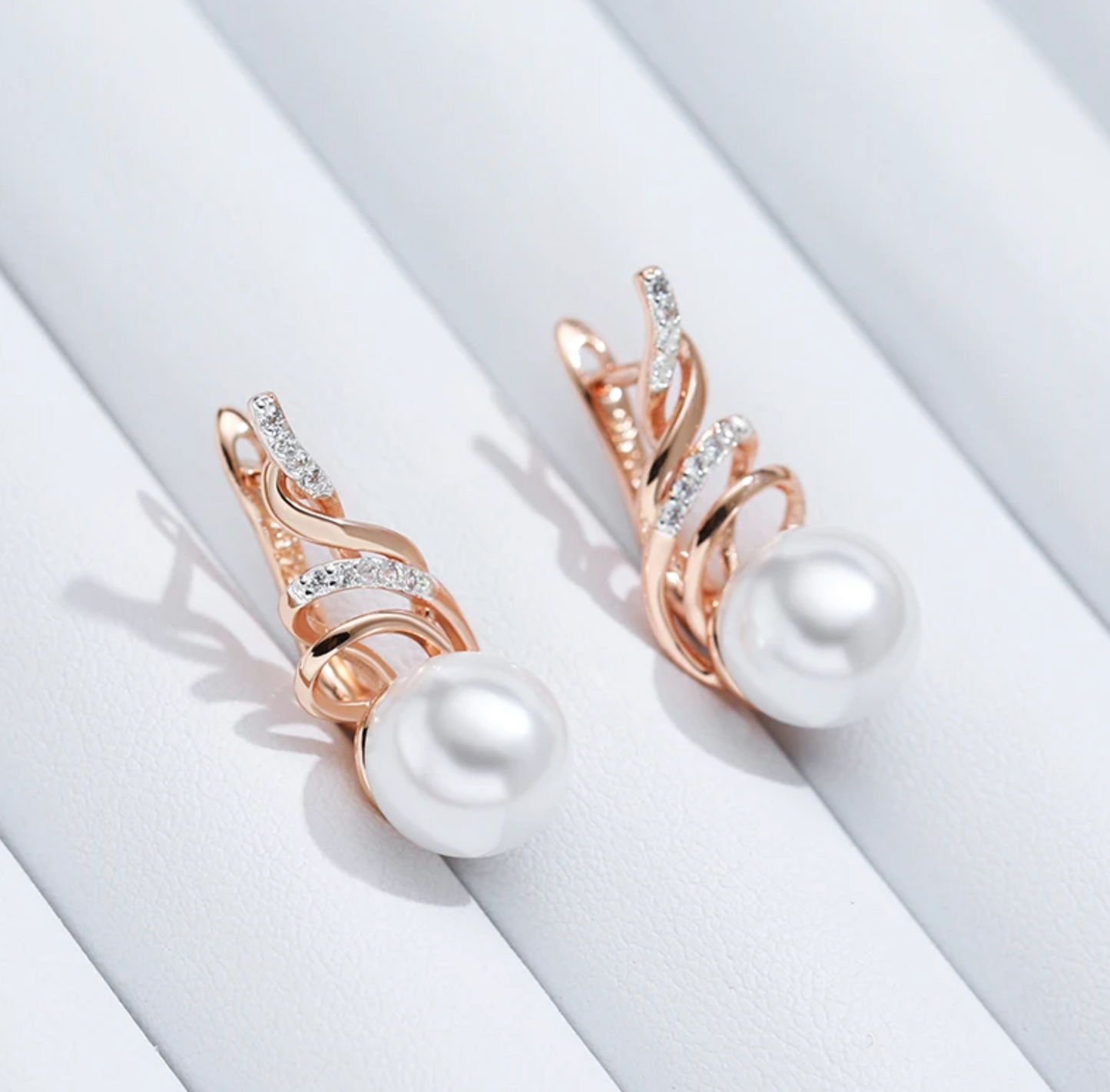 Náušnice Luxusná Záplava