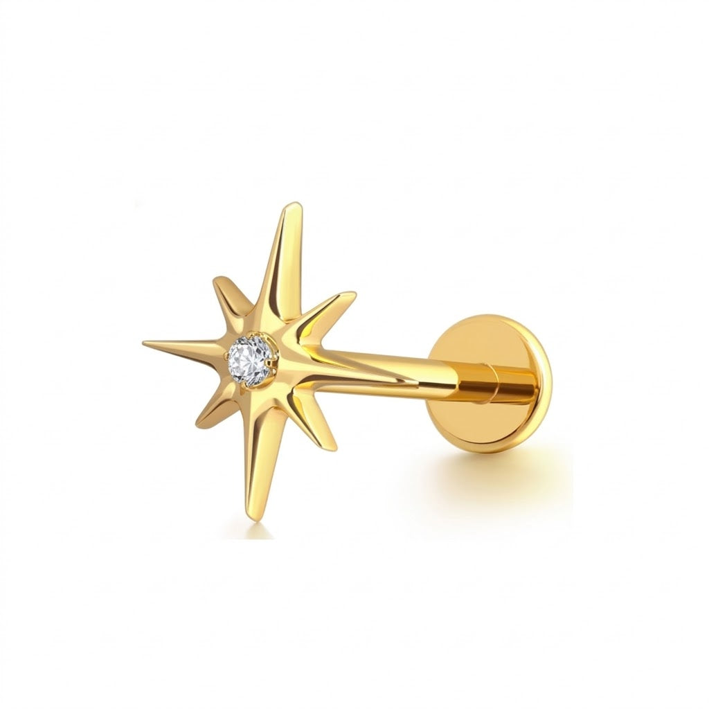 Labret de aur „North Star”