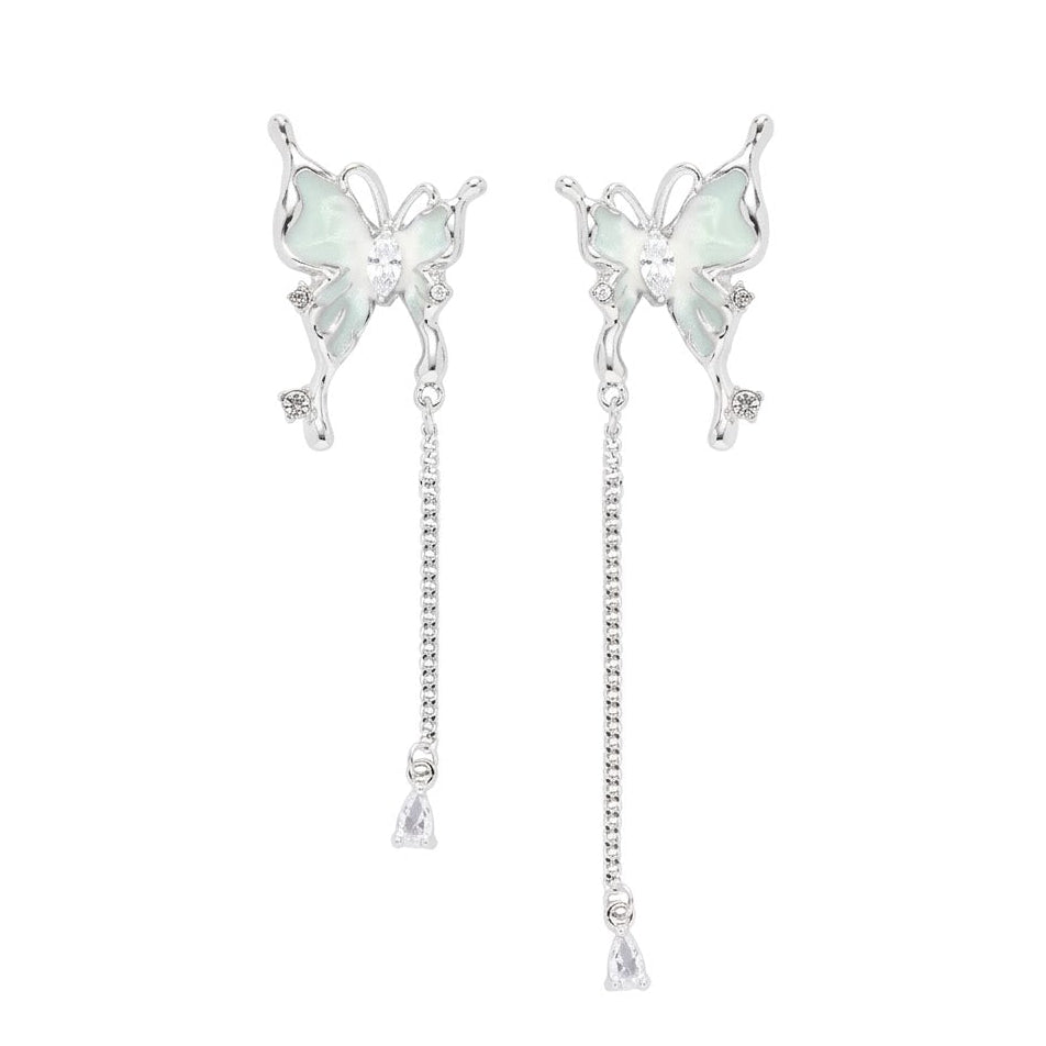 Aszimmetrikus Gyöngyház "Átrepülés" fülbevaló